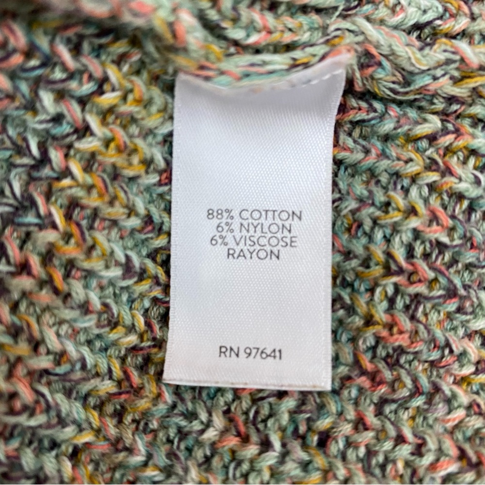 J Jill Marled Knit V Neck Sweater - Picture 4 of 5